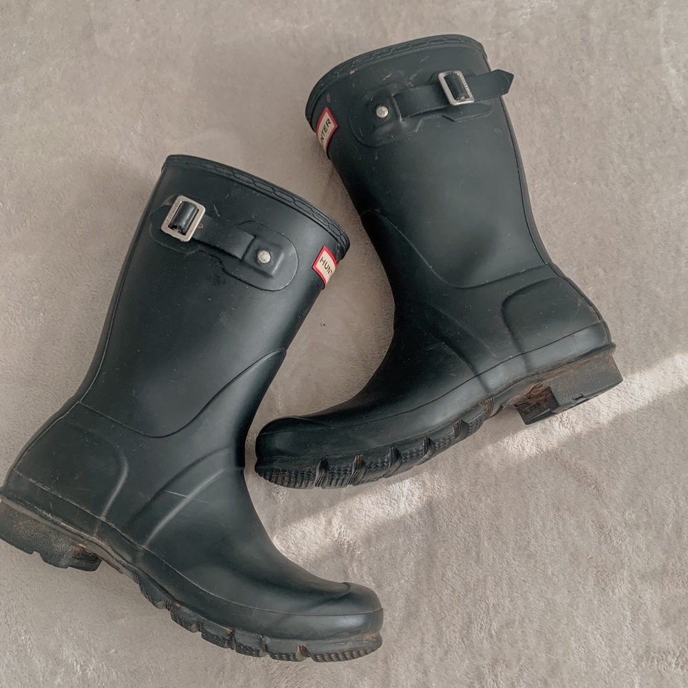 Hunter Rain-boots US 8 Mid-Rise Women’s Black